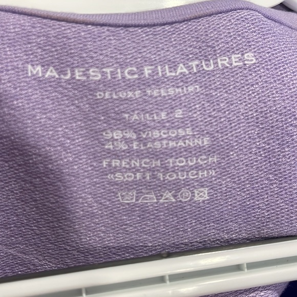 Majestic Filatures Purple Muscle Tee - size 2 (medium) - Picture 2 of 4